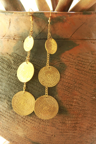 Gold Wind Chime Earrings