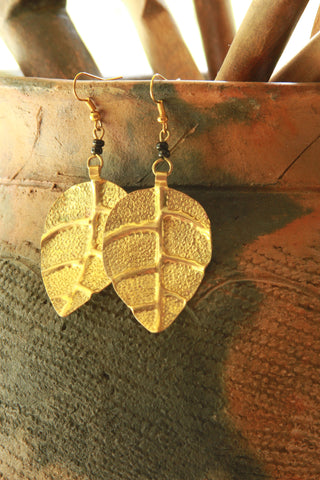 Gold Leaf Earrings