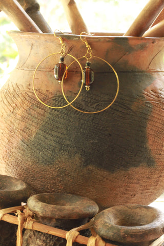 Amber Rings Earrings