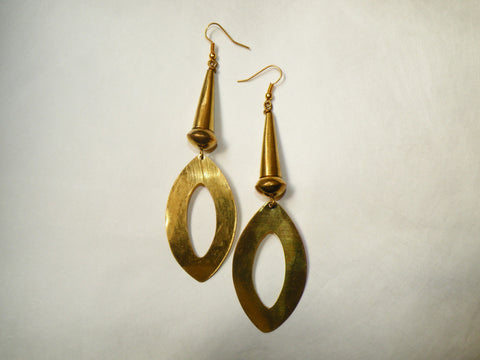 Gold Shield Earrings