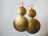 Gold Gong Earrings