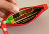 Fire Red Kente Coin Purse